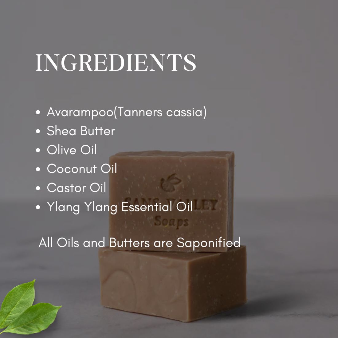 Avarampoo(Tanners Cassia) Shea butter Soap (unscented)