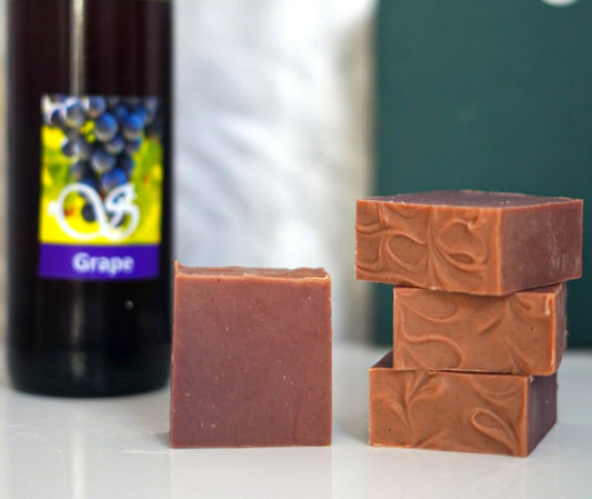 Red wine soap with Manjistha