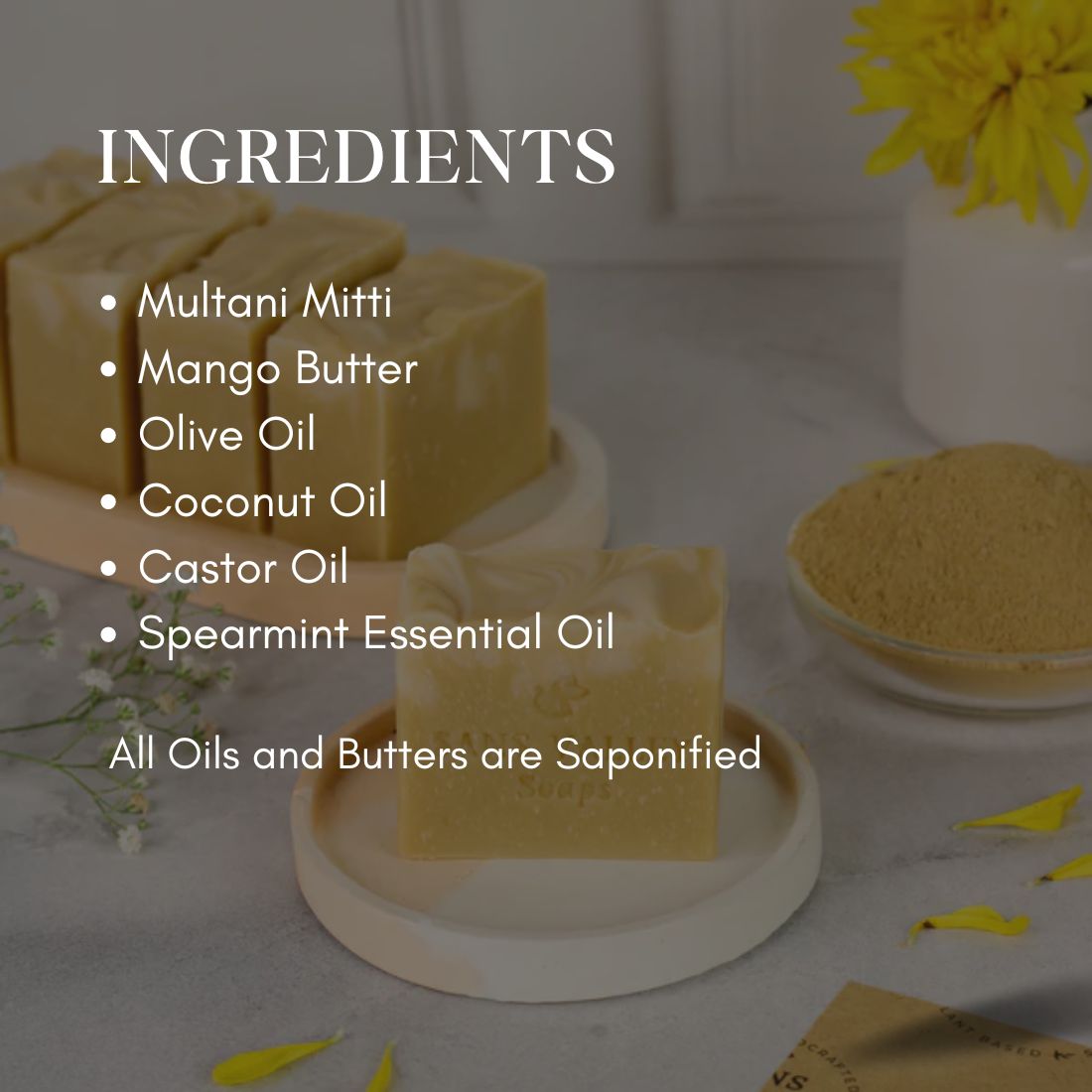 Multani Mitti Shea butter Soap (Unscented)