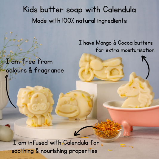 Kids Moisturizing Butter Soap with Calendula : Pack of 1