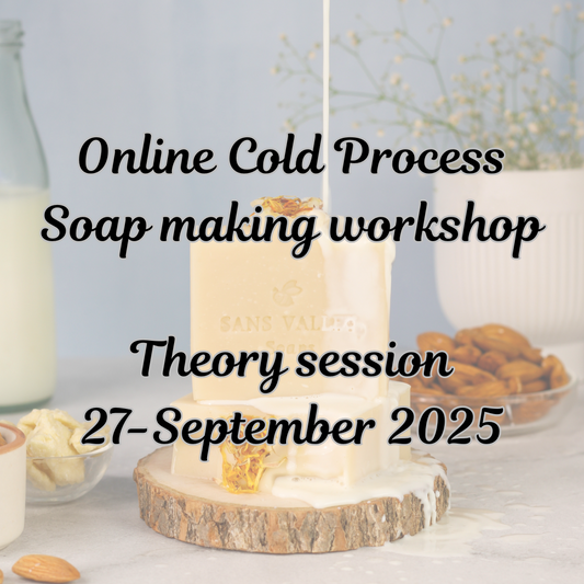 Online Cold process soap making workshop | Theory session | 27-September 2025