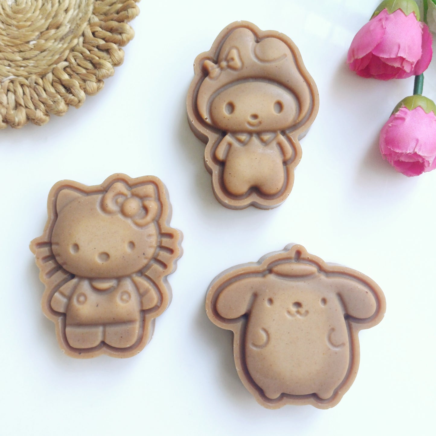 Sanrio Theme : My Melody, Hello Kitty, Pompom (Pack of 3 x 50g)