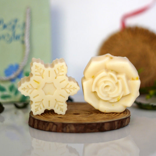 Kids Moisturizing butter soap : Rose & Snowflakes