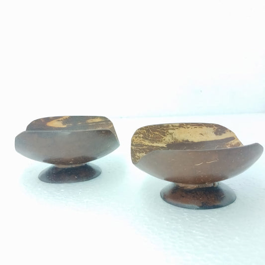 Coconut shell soap tray